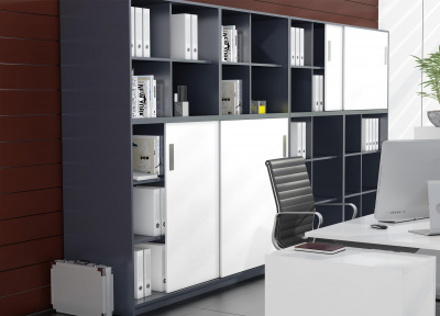 Комплект SysLine S для 2-х дверей, с доводчиками в обе стороны, без нижней направляющей (17659)