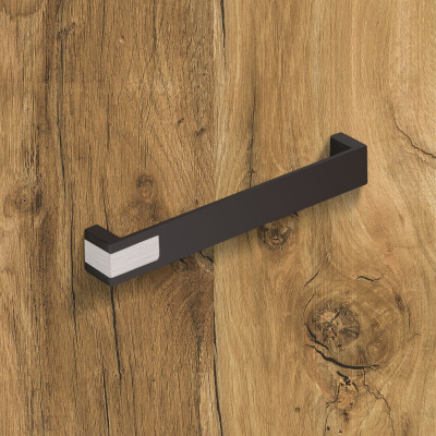 Ручка Intra 192 мм, L204 мм, чорний матовий/нержавіюча сталь (9207481)