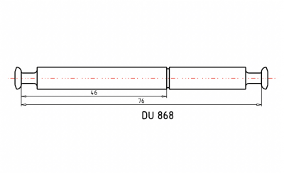 Дюбель двойной под Rastex DU 868, 16 мм, длина 46/76 мм (1056170)
