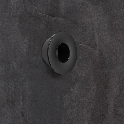 Ручка Olivia 32 мм, ø 57 мм, чорний матовий (9266416)