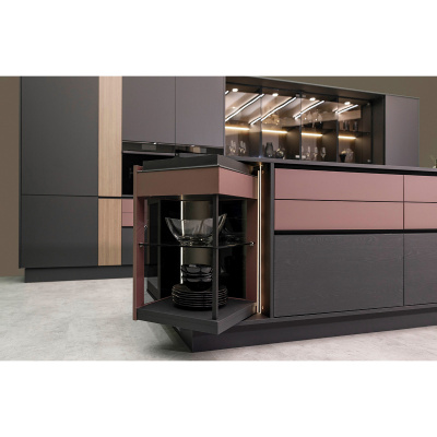 FurnSpin S с системой Push to open Silent снизу, 80 кг, монтажное положение слева (9349285) Hettich