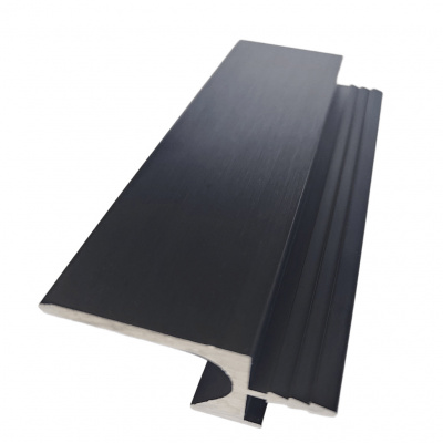 Врезной профиль-ручка UKW 105 18мм L=5м черная фактура, Elite