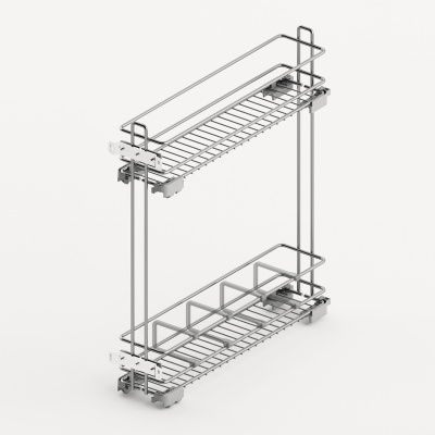 Карго LARIO 100 2-рівневий, в ширину корпус 150 мм, хром (9381018) Hettich