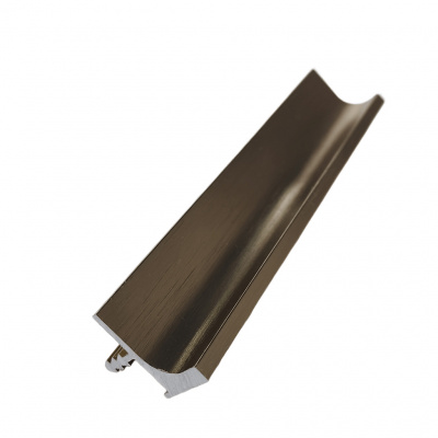 Врезной профиль-ручка PR-6, 18 мм, L=5 м, латунь фактура, Elite