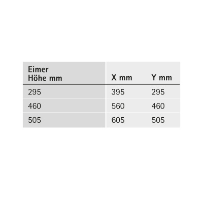 Рама системи збору сміття InnoTech Pull, в секцію 400 мм, з кріпленням на фасад (9279410)