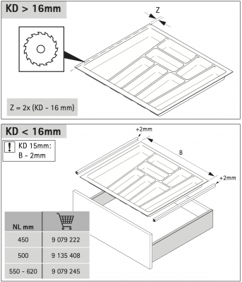 Лоток OrgaTray 740 для AvanTech YOU, антрацит, KB800 NL550, B726 T523, пластик (9302783)