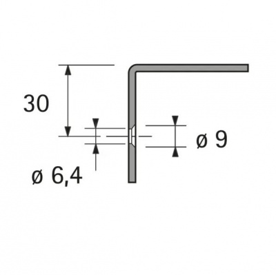 Декоративний профіль для верхніх роликів передніх дверей, L=1500 мм (9277440)