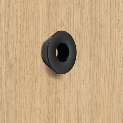 Ручка Olivia 32 мм, ø 57 мм, чорний матовий (9266416)