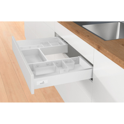 Комплект контейнерів Banio, пластик, прозорий/білий (9153388)