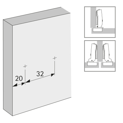 Монтажная планка линейная Sensys/Intermat D=1,5 мм, для прикручивания, с эксцентриком (9117341)