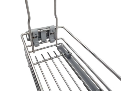 Карго FBM 2-уровневый, корпус 200 мм, левое, хром, направляющие Hettich, Made in Italy