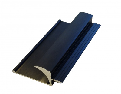 Врезной профиль-ручка UKW 5 18мм L=5м, черная фактура, Elite