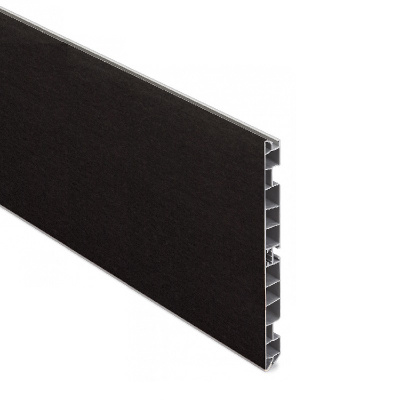 Цоколь пластиковий Scilm H=120 мм, L=4000 мм, чорний матовий