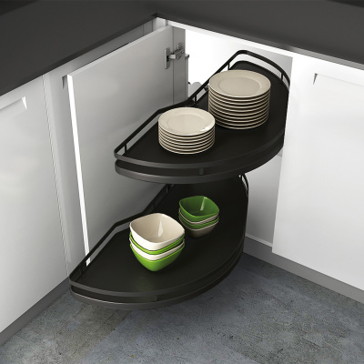 Комплект полиць Salso 400, ширина 600 мм, правий, антрацит (9381092) Hettich