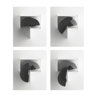 Кутовий механізм Salso 400 з Silent System, ширина фасаду 450 мм, лівий, антрацит (22176) Hettich