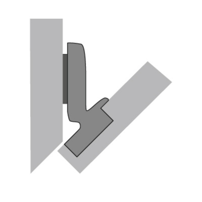 Intermat 9944 угловая W-45°, накладная (77643)