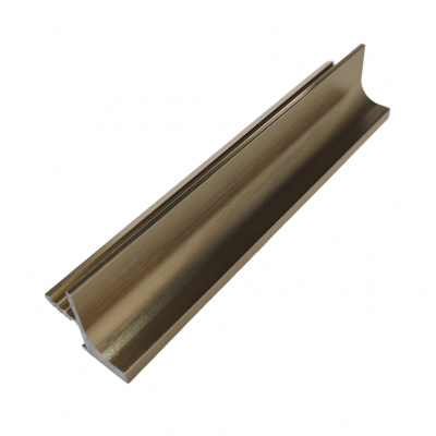 Врезной профиль-ручка PR-6, 18 мм, L=5 м, латунь фактура, Elite