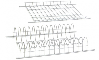 Набір решіток для посуду 900 мм сталь з антикорозійним покриттям, сірий