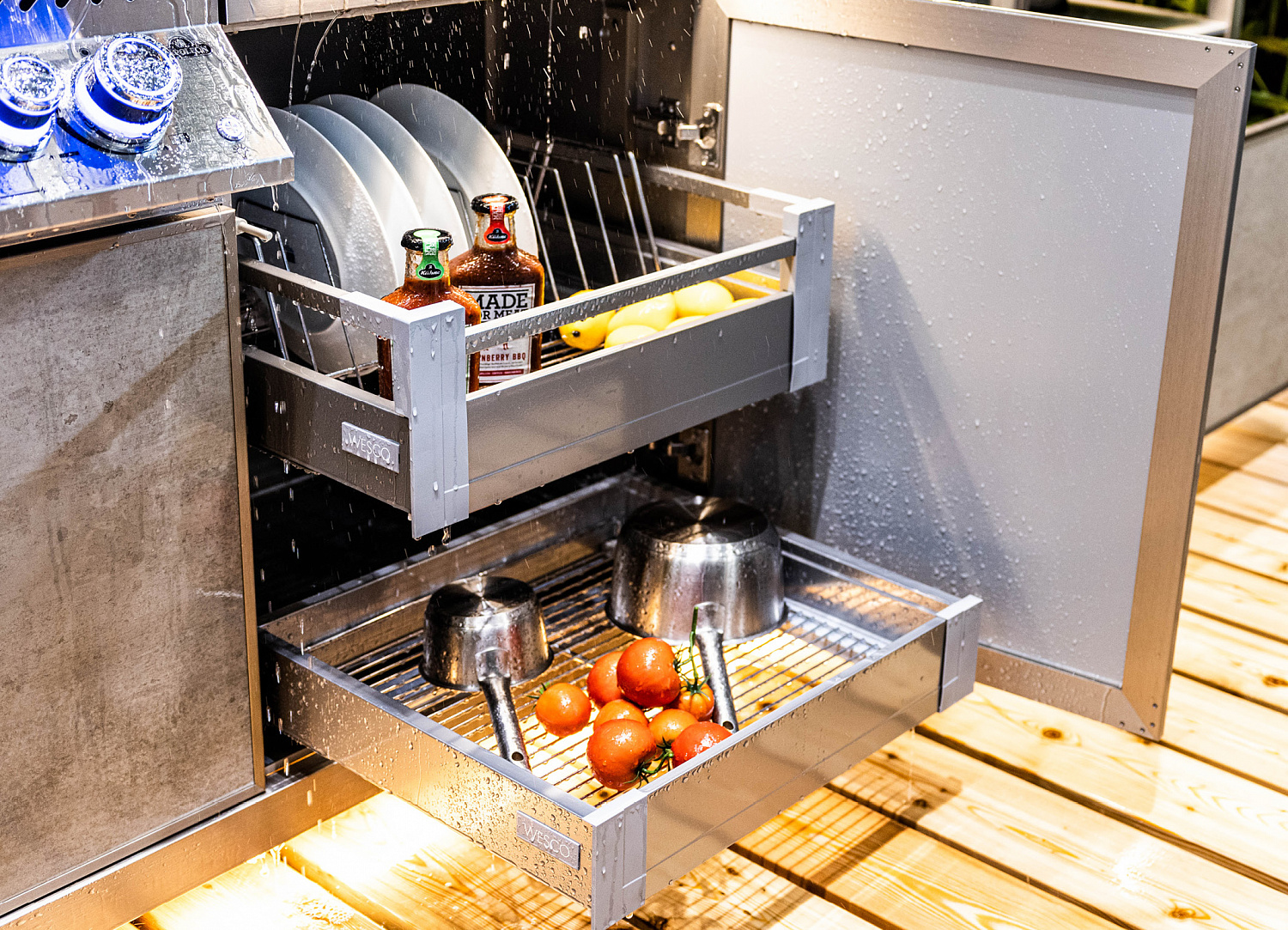 Направляющие Quadro Compact для наружного применения от Hettich.