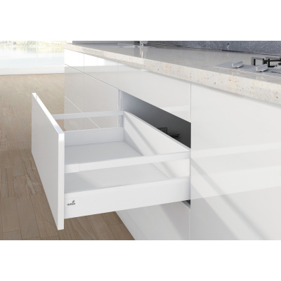 Поздовжній релінг ArciTech 550 мм, білий, лівий (9122017)