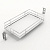 Полка Olona 400, ширина 400 мм, хром/белый (9381005) Hettich