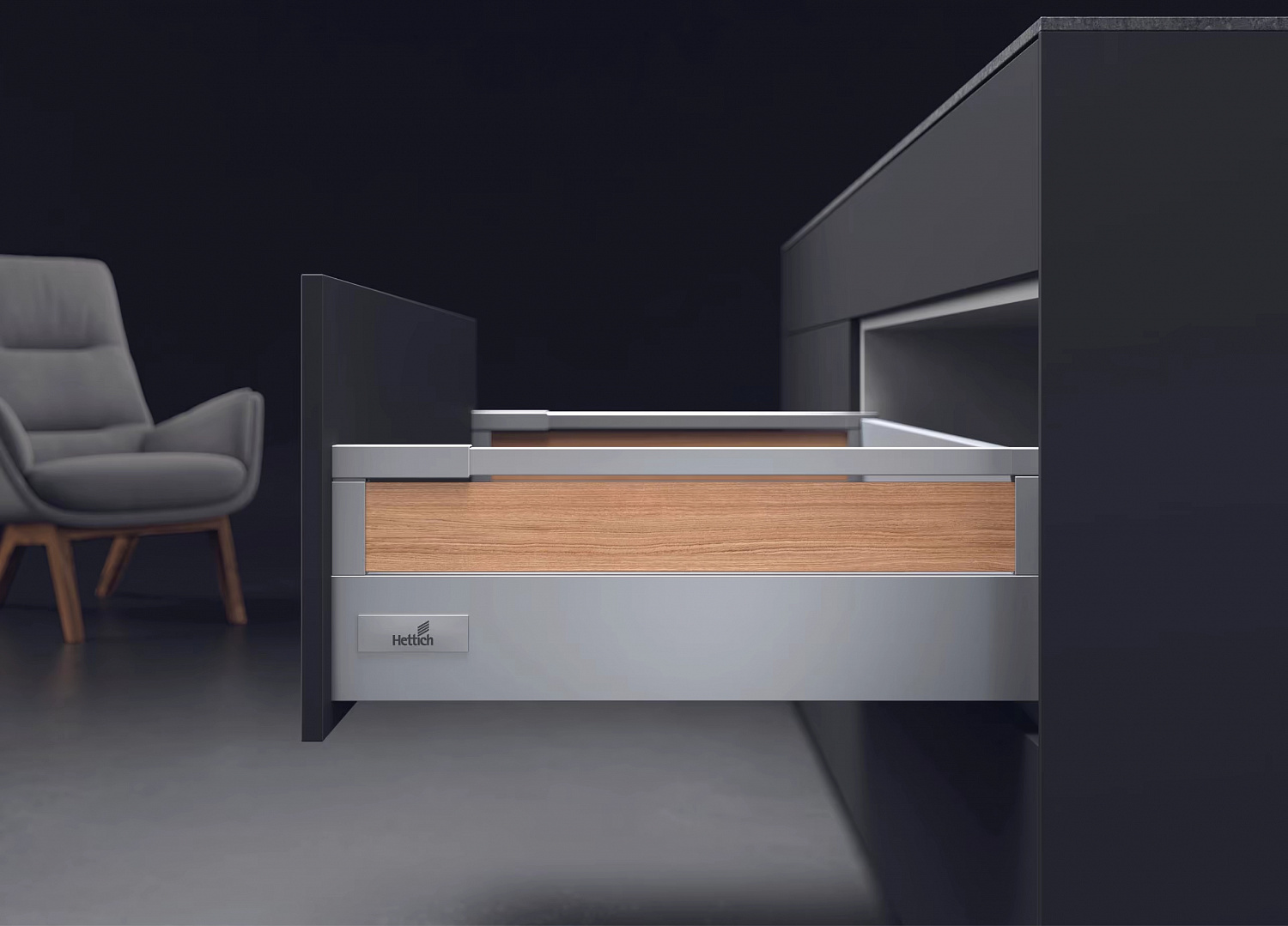 Система висувних шухляд Atira