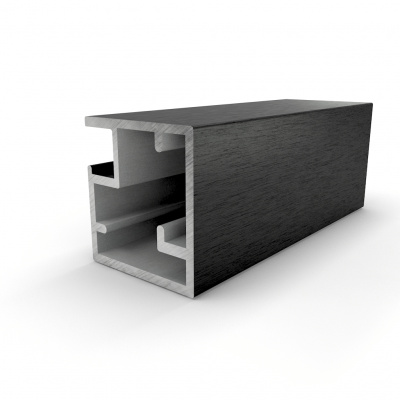 Профіль рамковий Е-1 L=5,5 м, чорний фактура, Elite