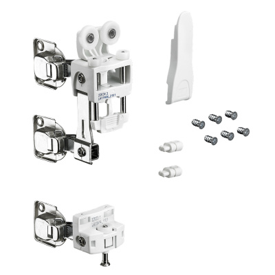 Комплект фурнітури WingLine L для лівих дверей, 25 кг, без функції самозачинення, з нижнім елементом, білий (9278601)