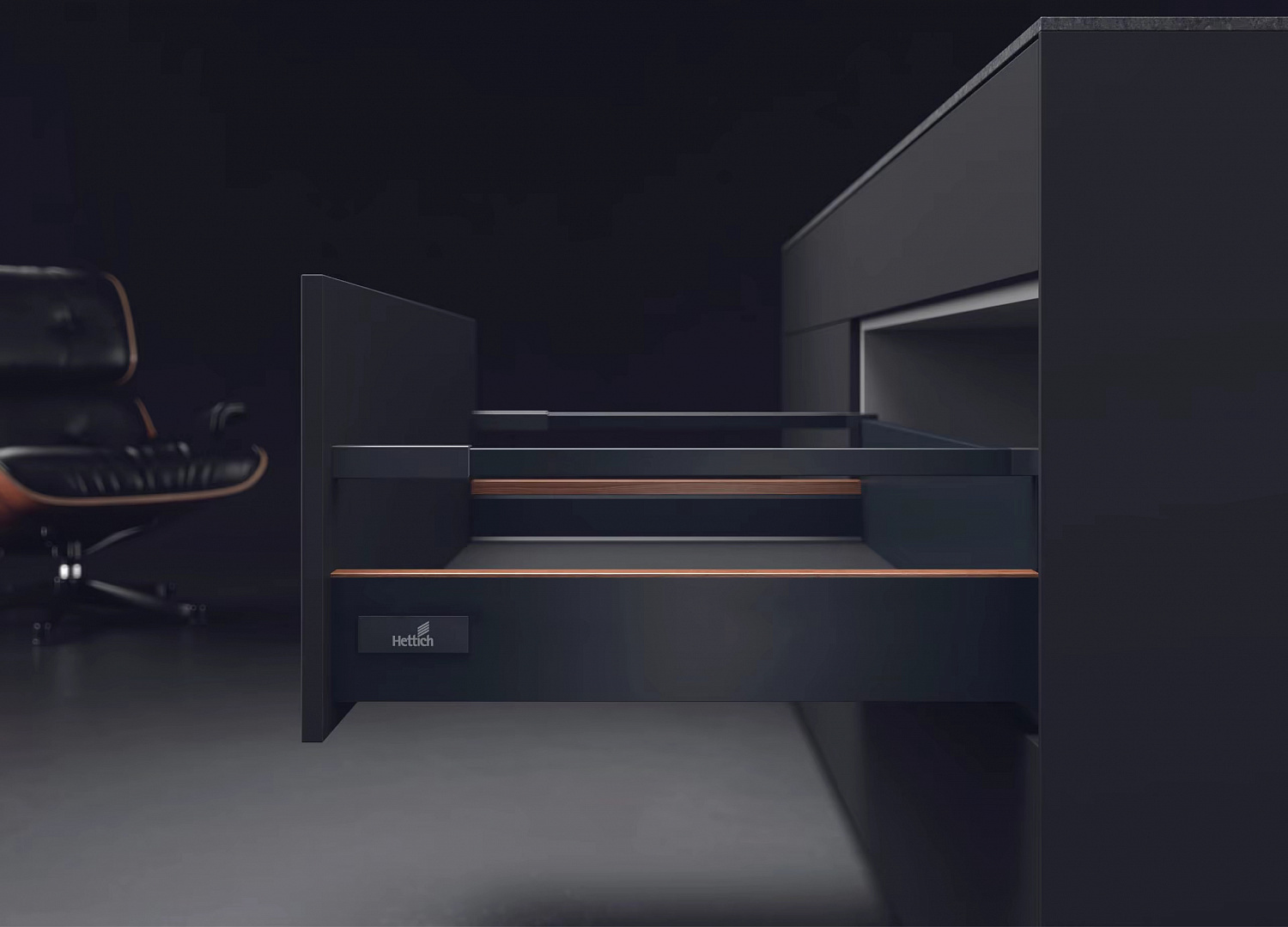 Система висувних шухляд Atira