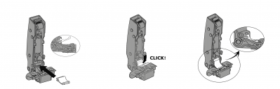 Sensys огранич. для дверей с алюминиевыми рамами, 8638/8668, 95-85 град. (9072542)