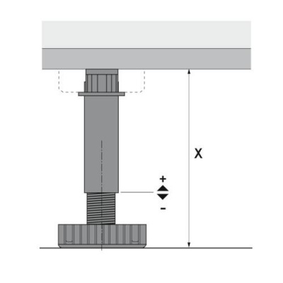 Korrekt Ножка, H=150 мм, нагр. 450кг (61853)