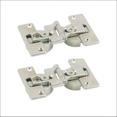 Комплект середніх петель для складних дверей, з регулюванням осі обертання, під прикручування, 2 шт. (9278694)