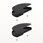 Комплект полиць Salso 200, ширина 400 мм, лівий, антрацит (9381061) Hettich