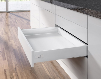 Шухляда InnoTech Білий H70 L470 часткового висування з дотягувачем, EB=12,5 мм (16714)