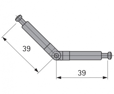 Дюбель шарнирный под Rastex DU 860 39/39мм (1079600)