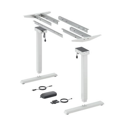 Комплект стола Steelforce Pro 300 slim, з електрорегулюванням висоти, білий (9309794) Hettich