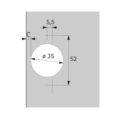 Петля Veosys 105° из нержавеющей стали, с доводчиком, накладная (9289590)