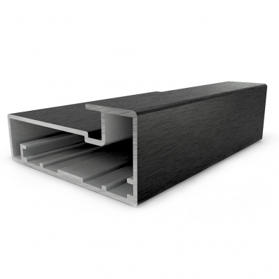 Профиль рамочный Е-4 L=5,5 м, черный фактура, Elite