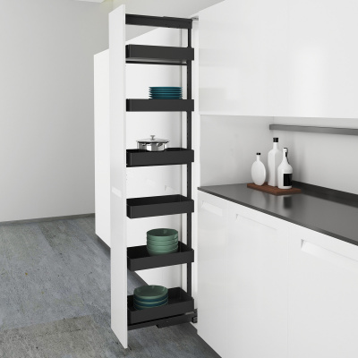 Центральна стійка Olona, 300 мм, висота шафи 1900 - 2250, антрацит (9380998) Hettich