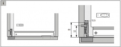 Петля ЕТ 582 д/холодильника (72134)