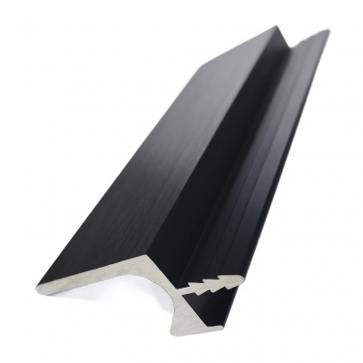 Врезной профиль-ручка UKW 105 18мм L=5м черная фактура, Elite