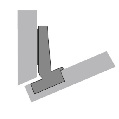 Intermat 9944 угловая W-30°, накладная (73936)