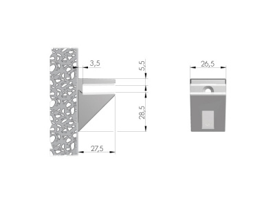 Полицетримач Kalabrone Mini срібло (6 кг), Italiana Ferramenta
