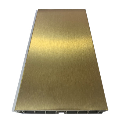 Цоколь пластиковый Scilm H=150 мм, L=4000 мм, золото браш