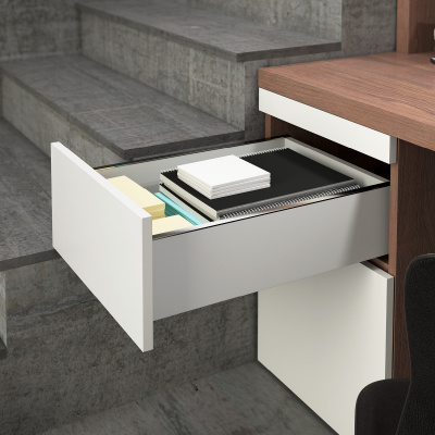 Напрямна Quadro YOU з механізмом Push To Open, L-350 мм, EB21, 30 кг, ліва (9256905)