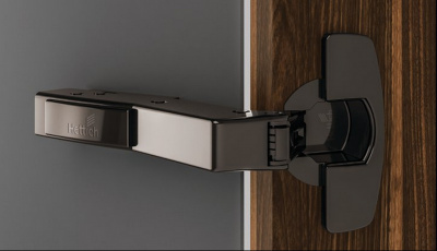 Петля с доводчиком Sensys 8639i углов. W45, черная (9091747)