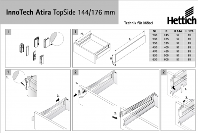 Адаптер для TopSide h=144, Atira, сірий (9194657)