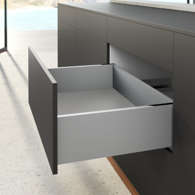 Комплект ящика AvanTech YOU, высота 187 мм, NL 400 мм, Quadro YOU Silent System, серебро (17588) Hettich