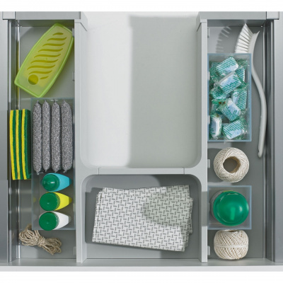 Комплект контейнерів Banio, пластик, прозорий/білий (9153388)