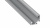 Профіль д/стрічки LED кутовий (L=4150 мм), сірий